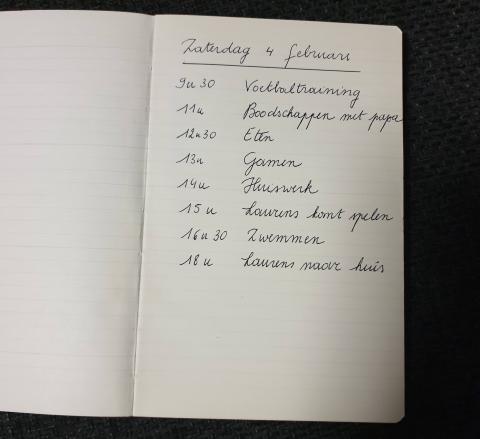 notaboekje dagschema 2